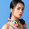 Negative Ion Hands Free Portable Wearable USB Rechargeable Neck Hanging Fan with Double Fan Head