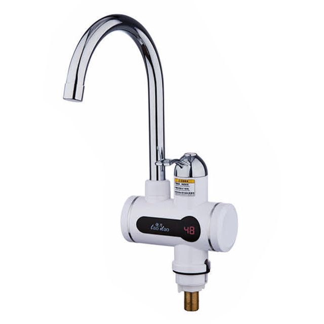 Digital Display Fast Electric Faucet Under Water,3s Out of Hot Water White/Red/Golden/Silver LD-102C/104C/105C/106C